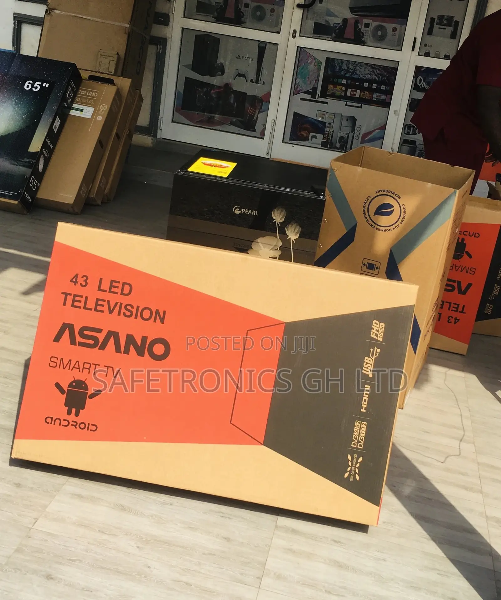 Electric Asano 43 Inches UHD Black Smart Glossy LED Tv