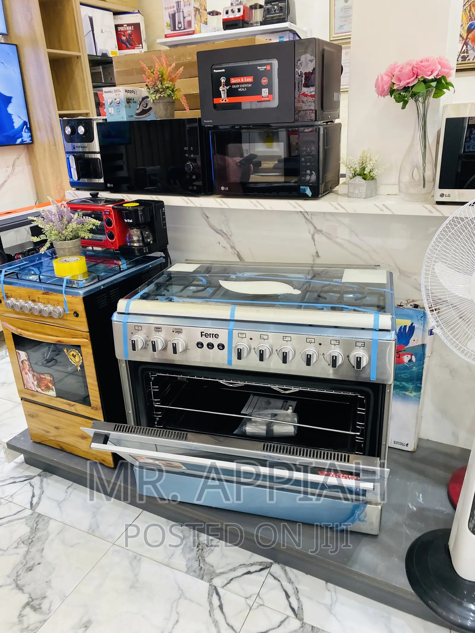 Adorable Ferre 60x90 4 + 2 Burner With Oven and Grill(Gray)