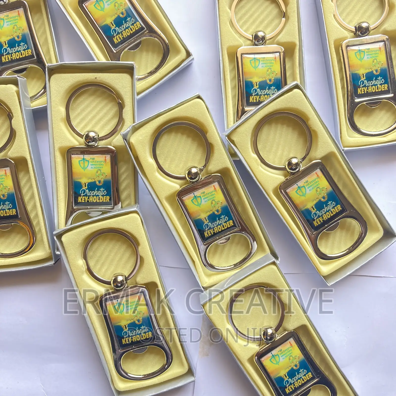 Metallic Doming Keyring