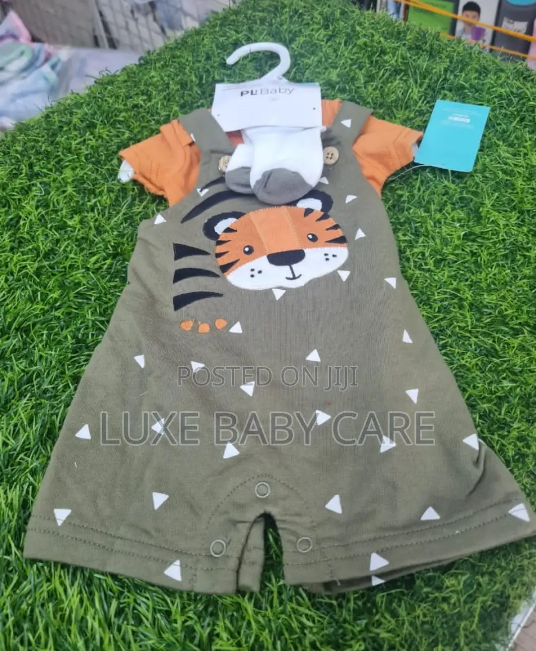 Baby Boy's 3-Piece Tiger Bodysuit Romper Set