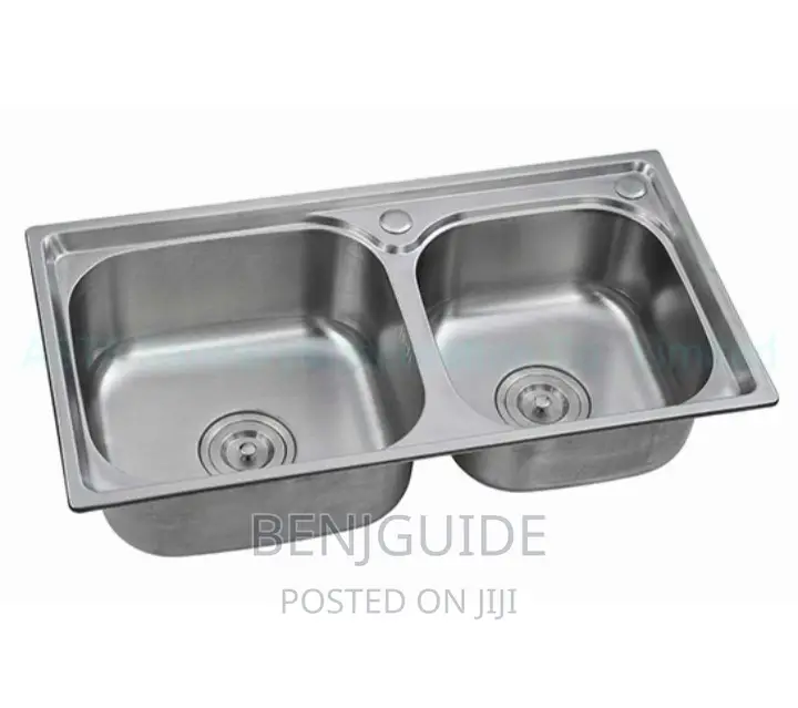Double Bowl Cabinet Kitchen Stainless Steel/ Armless