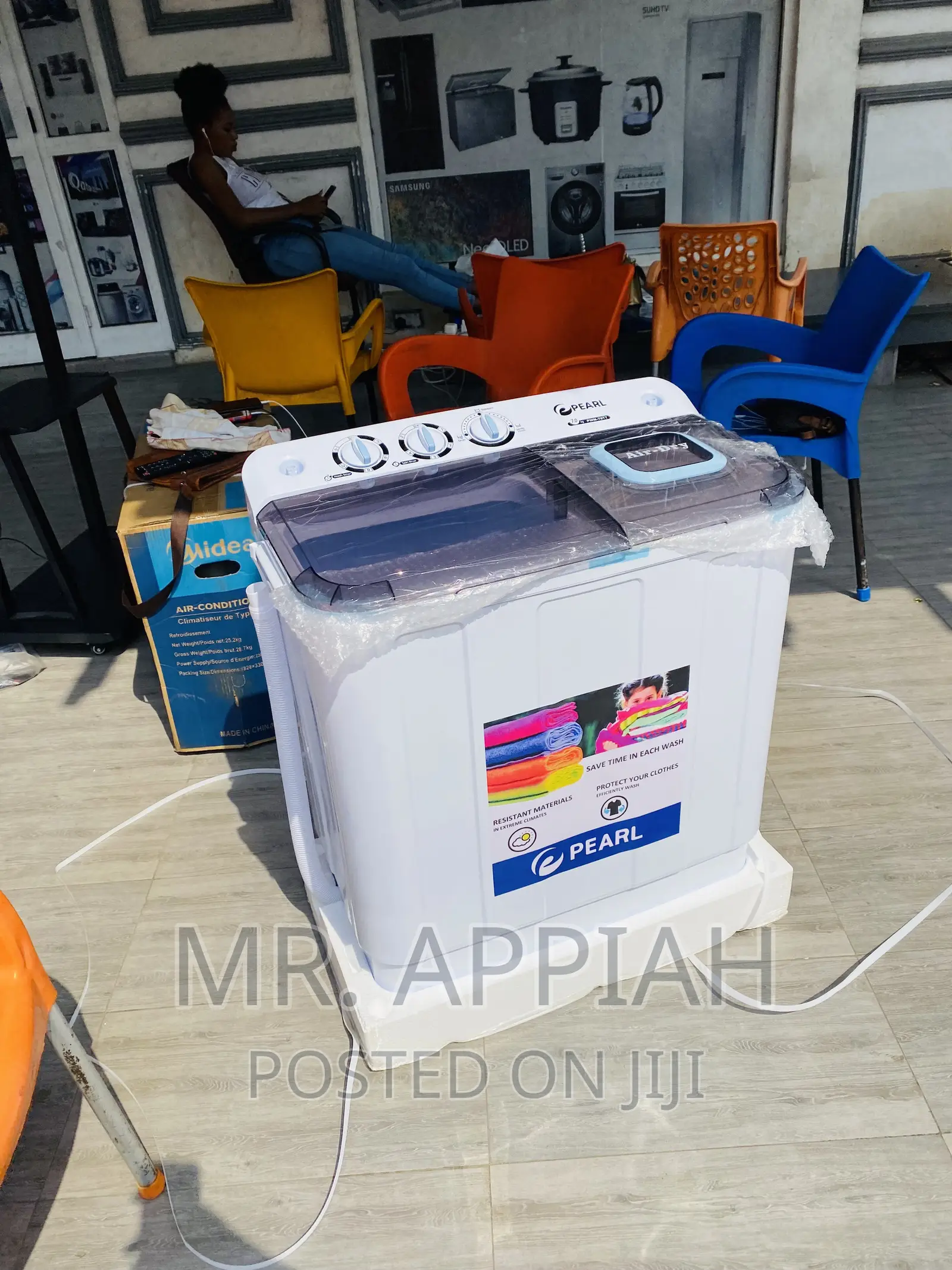 Quality Pearl 7kg Twin Tap Washing Machine Semi-Automatic 