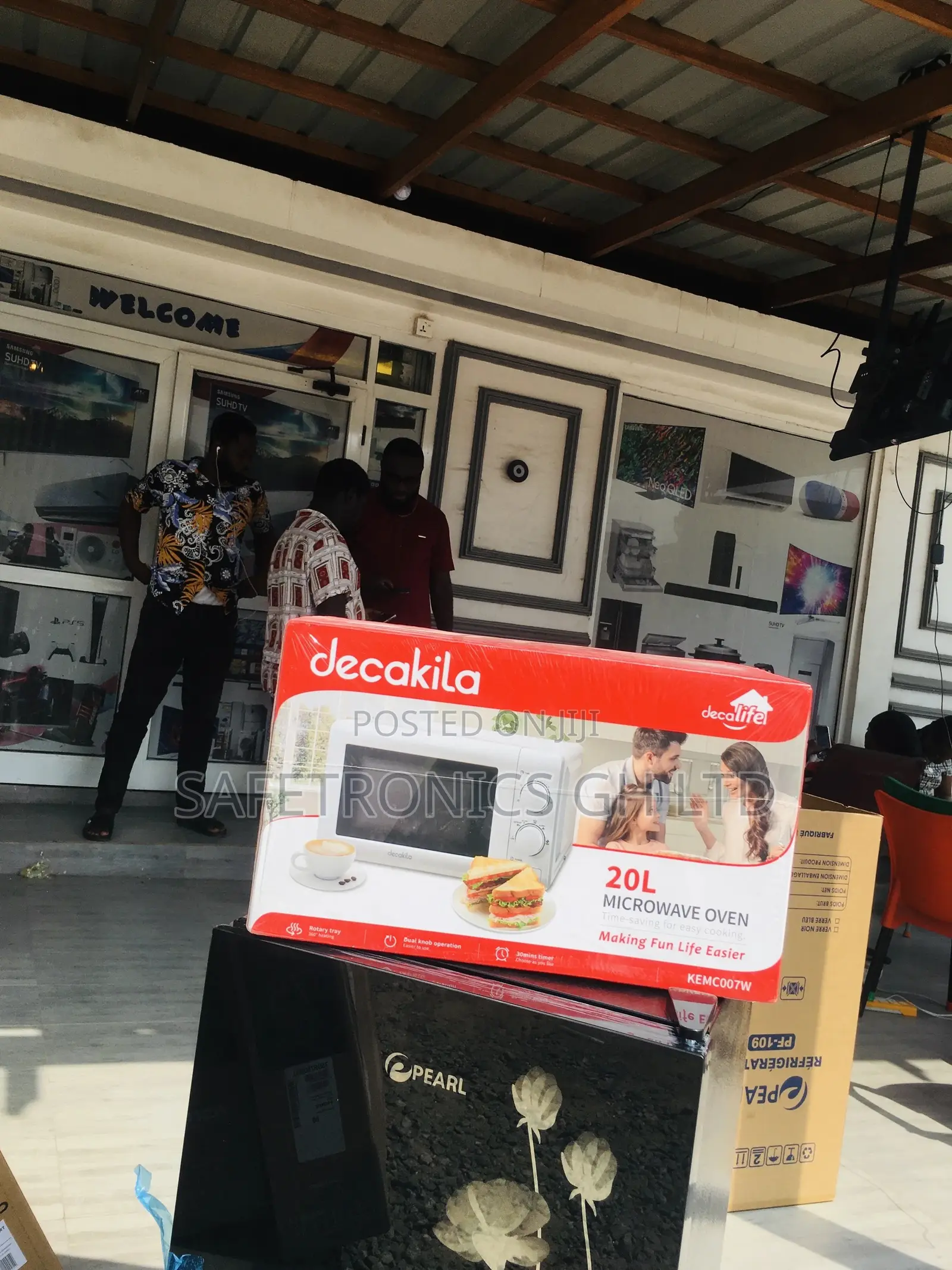 White Oven Countertop Microwave Decakila 20L Electric