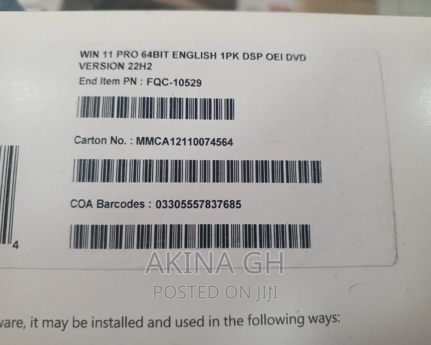 Windows 11 Pro 64BIT CD With License Key