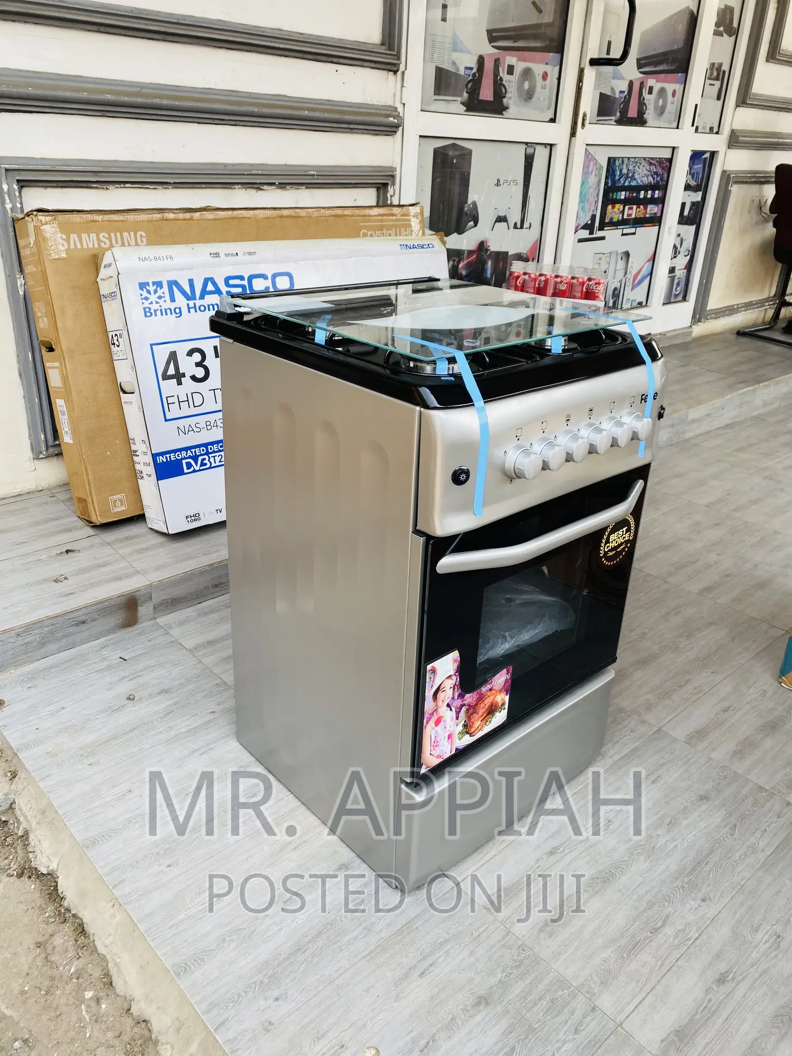 Buy Authentic Ferre 50x55 4 Gas Burner With Glass Lid.