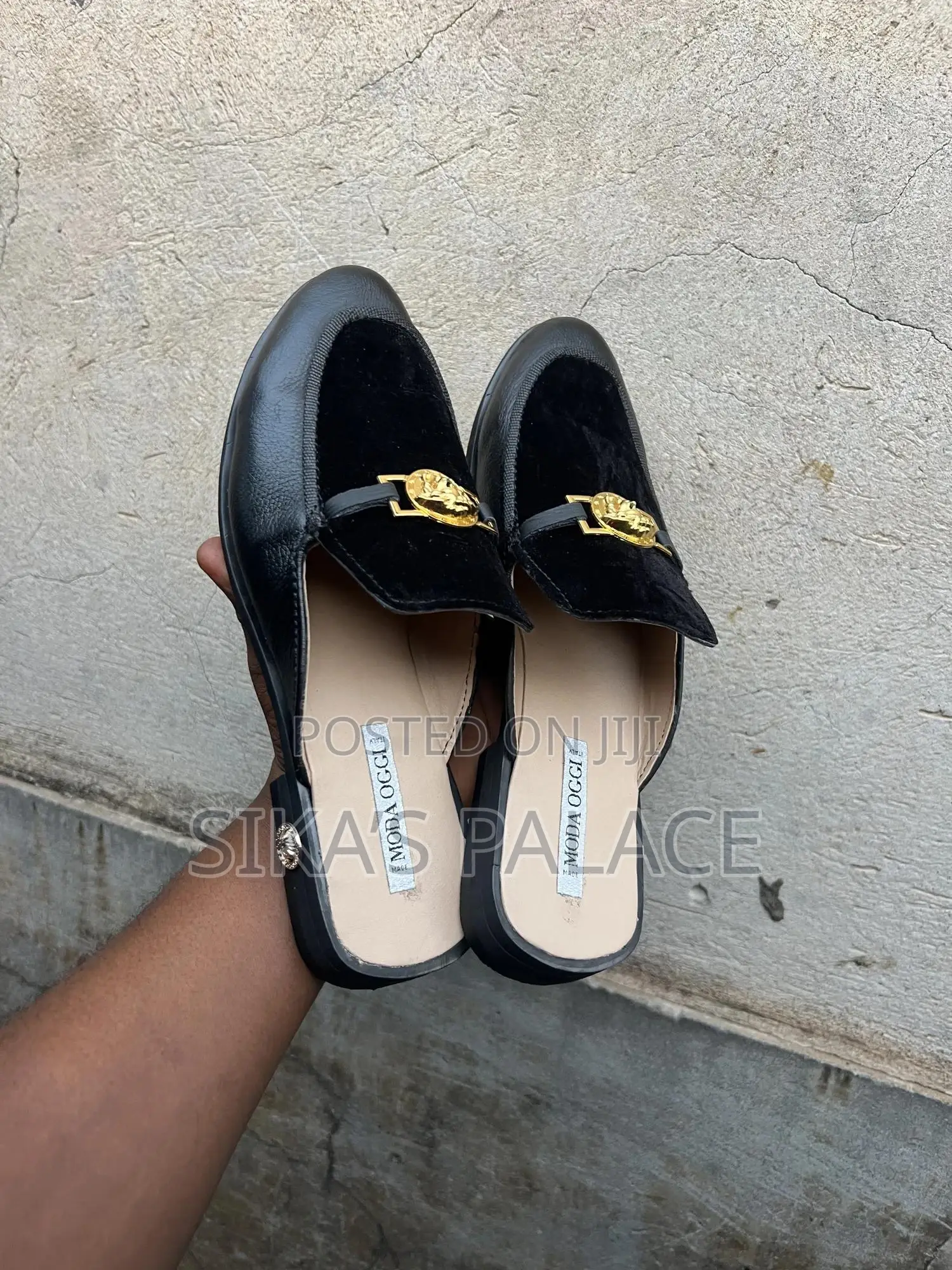 Black Versace Half Shoe