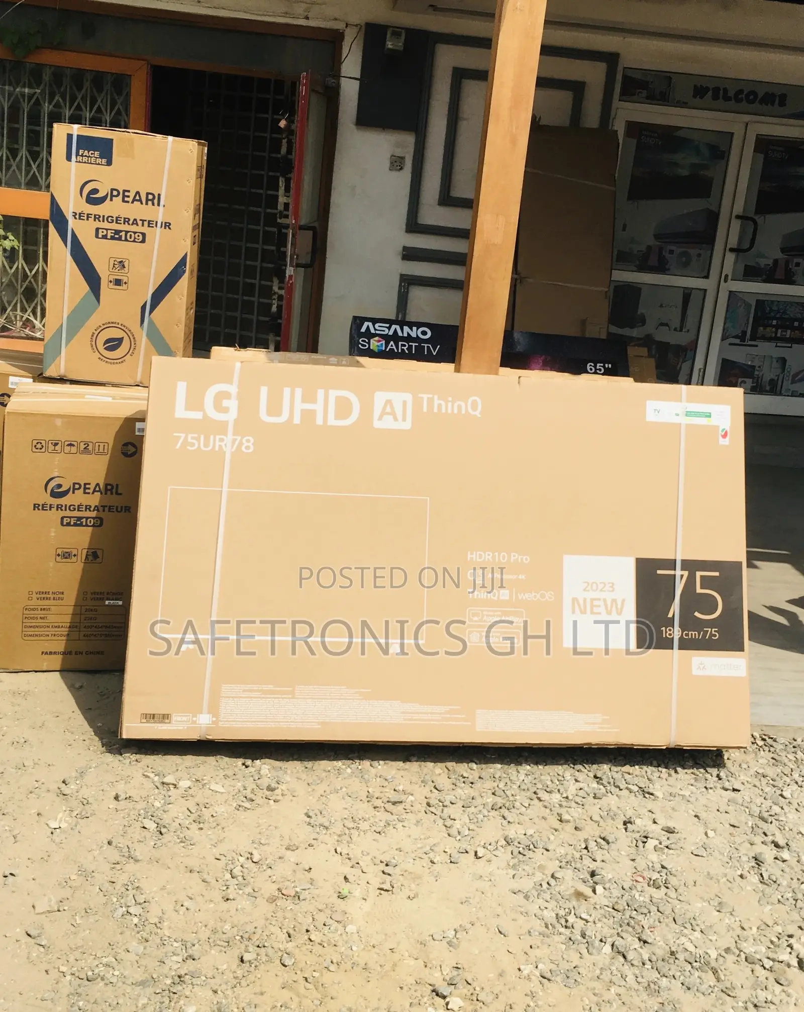 75 Inches Glossy LED Electric Smart Black LG UHD UR78 Tv
