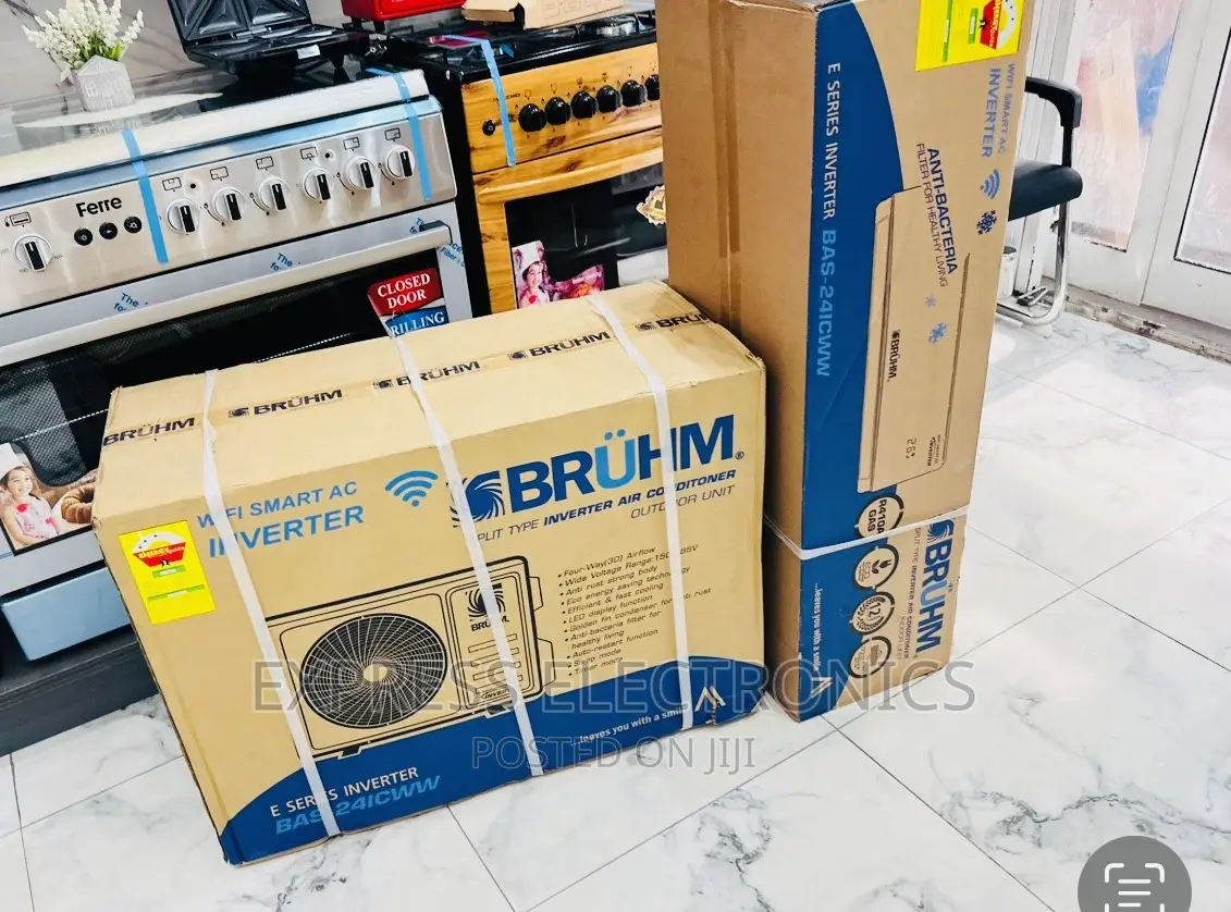 Elegant Design __ Bruhm Split R410 Gas 1.5hp Ac White