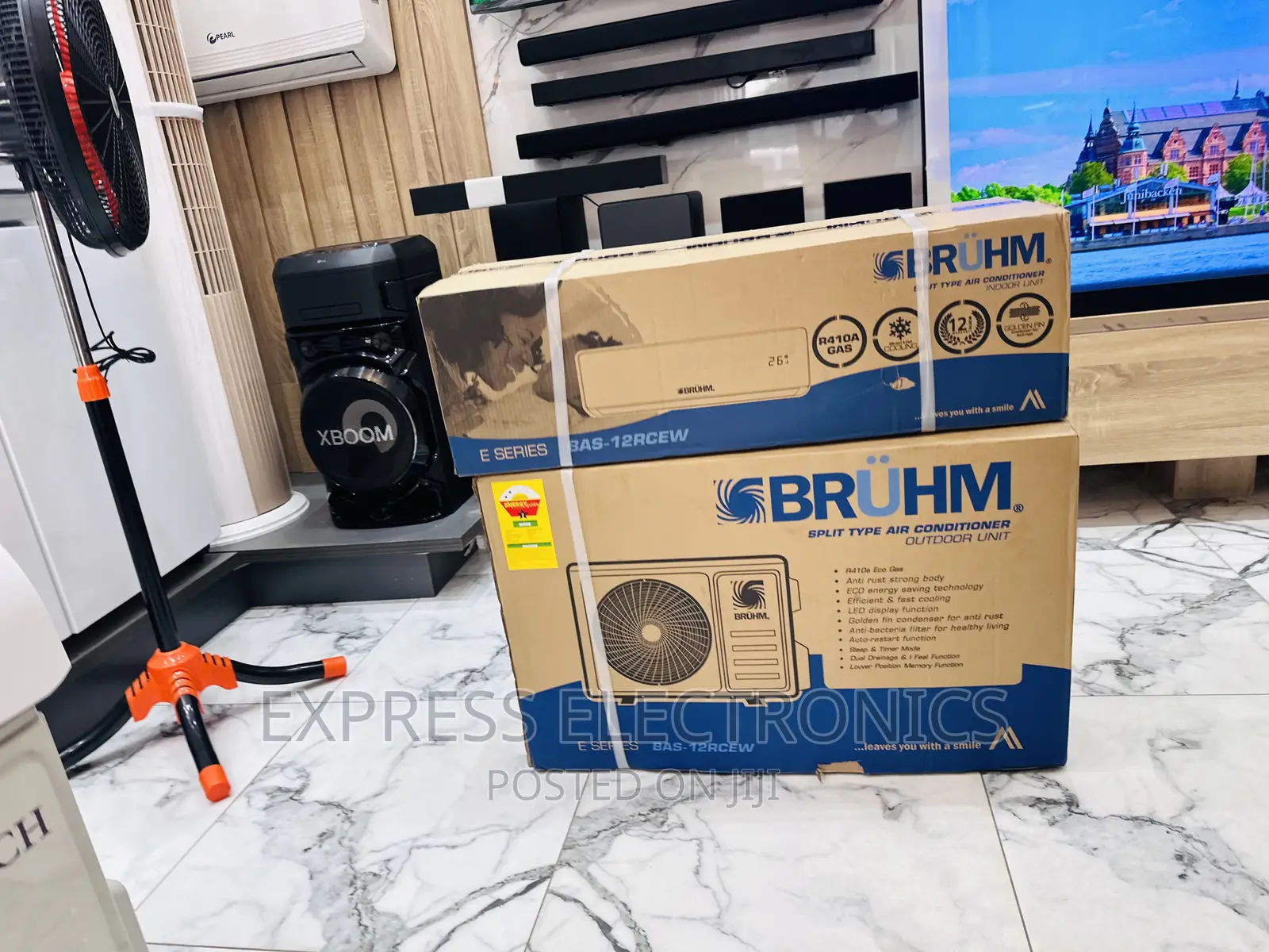 Sleep Mode Split R410 Gas Bruhm 1.5hp White