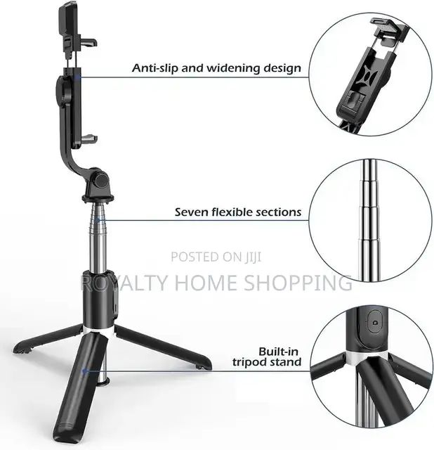 Multi Functional Selfie Stick With Remote Control