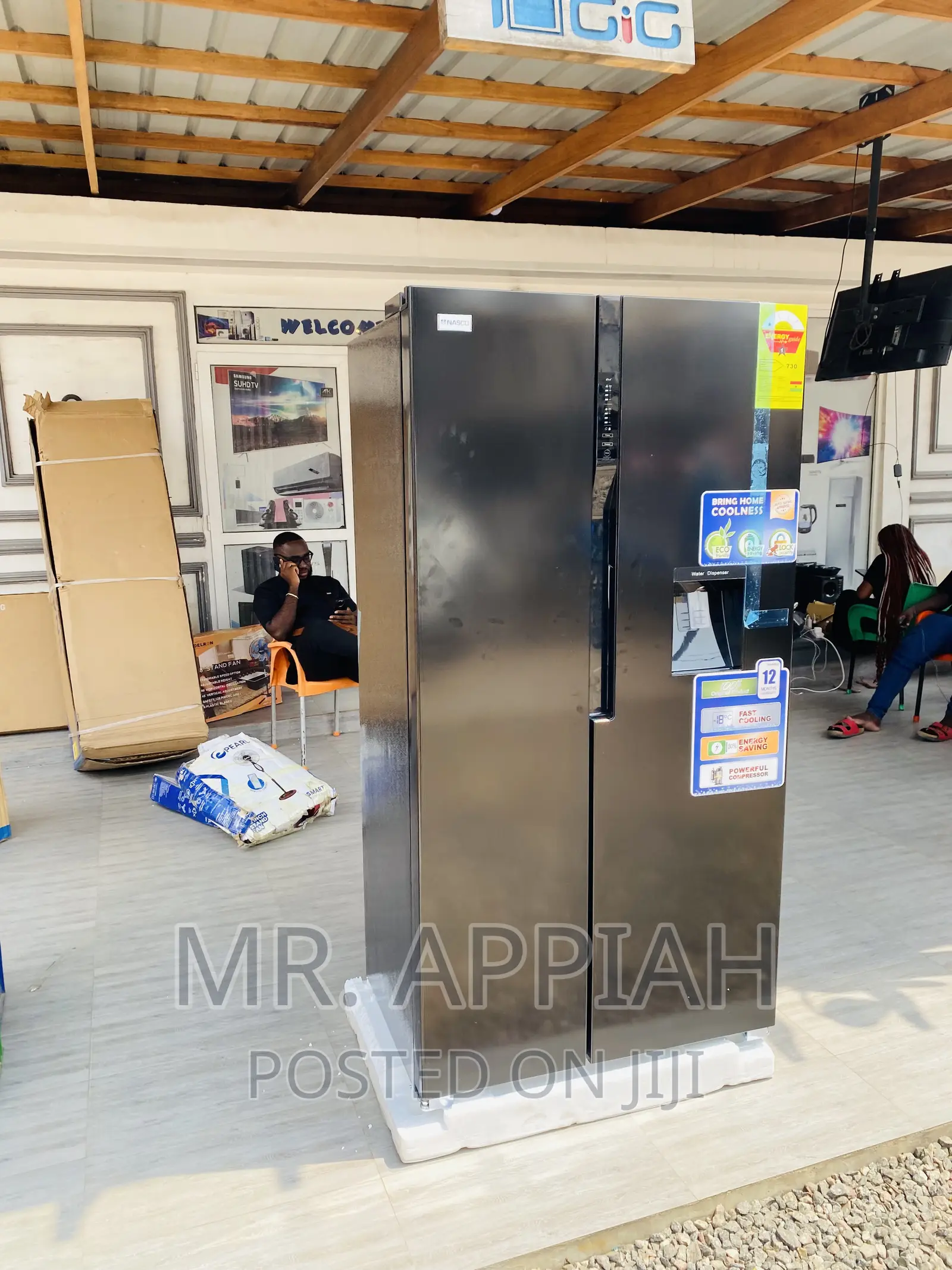 Extremely Chilling Nasco Nassb2-64s Side by Side Fridge.