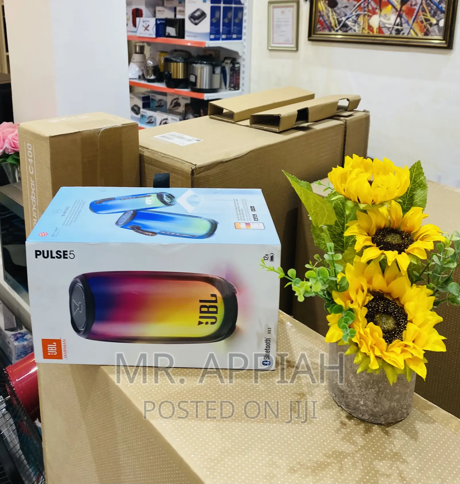 Energy Saving JBL Pulse 5 Bluetooth Portable Speaker.