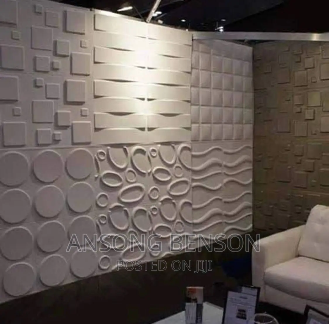 Square 3D PVC Wall Panel Sales And Installation