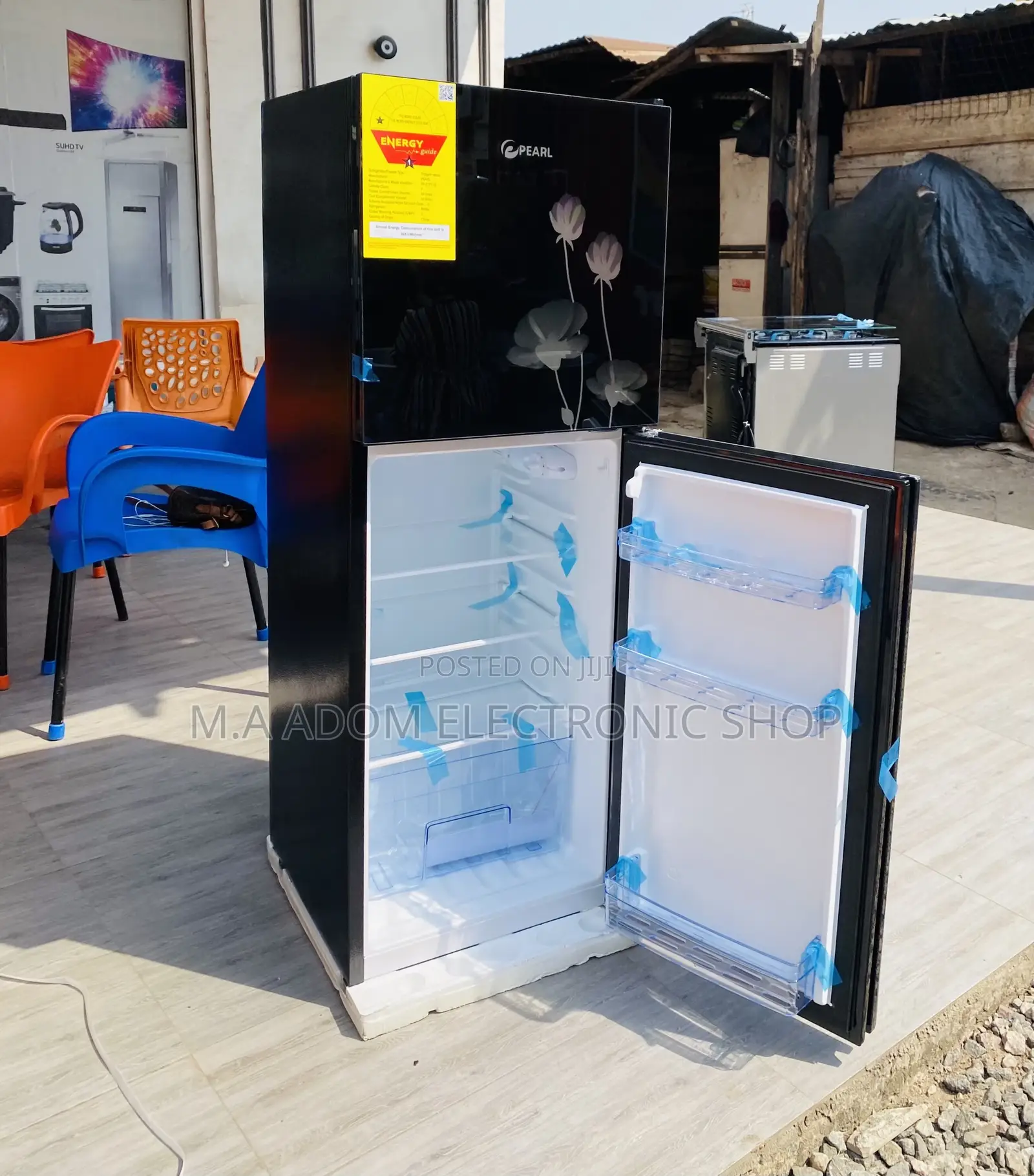 Fast Chilling Pearl Pf217t-2b Double Door Fridge.