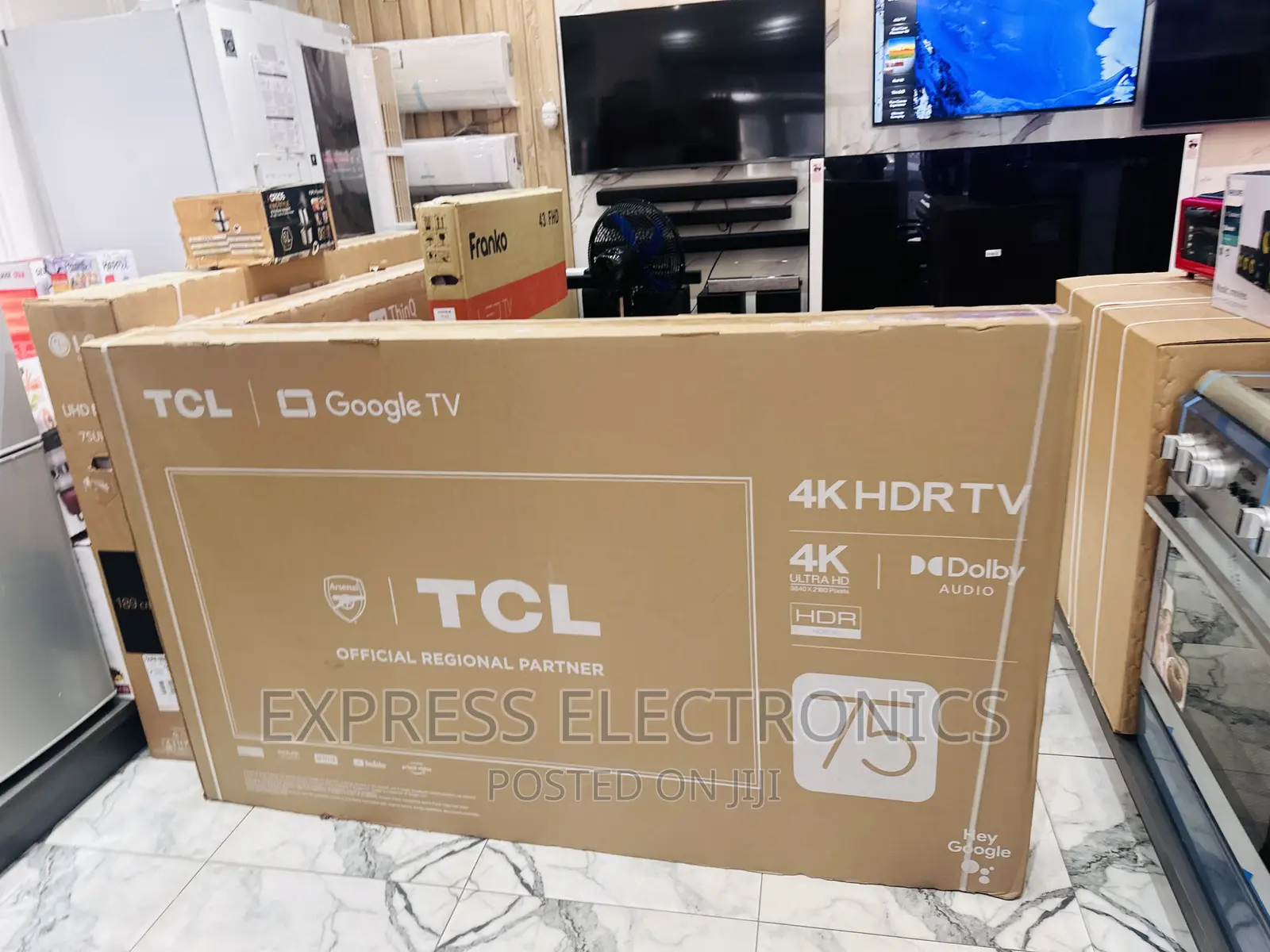 TCL UHD Smart Glossy LED Screen  75”P645