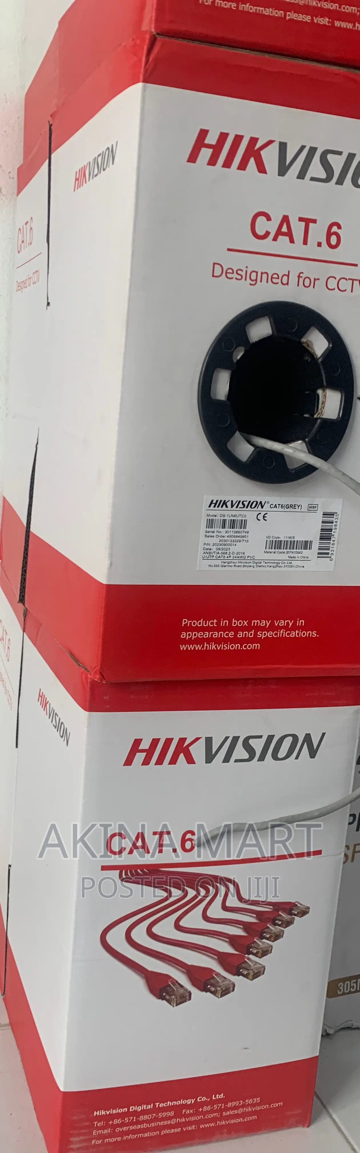 Hikvision Cat6 Full Coppernetwork Cable 305m