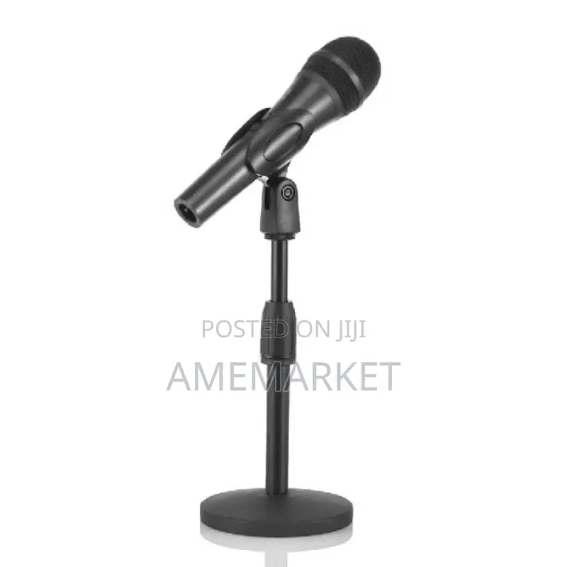 Metal Desktop Microphone Stand Live Streaming Studio Condenser Mic