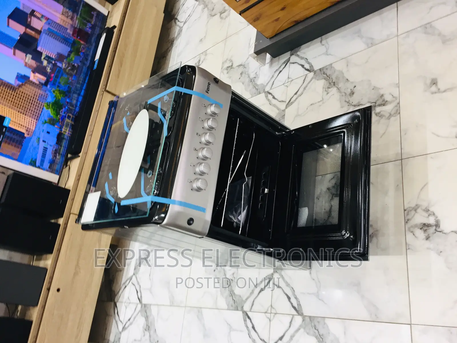 Mesmeric Sleek New Sliver 60/60 4burner Oven Grill