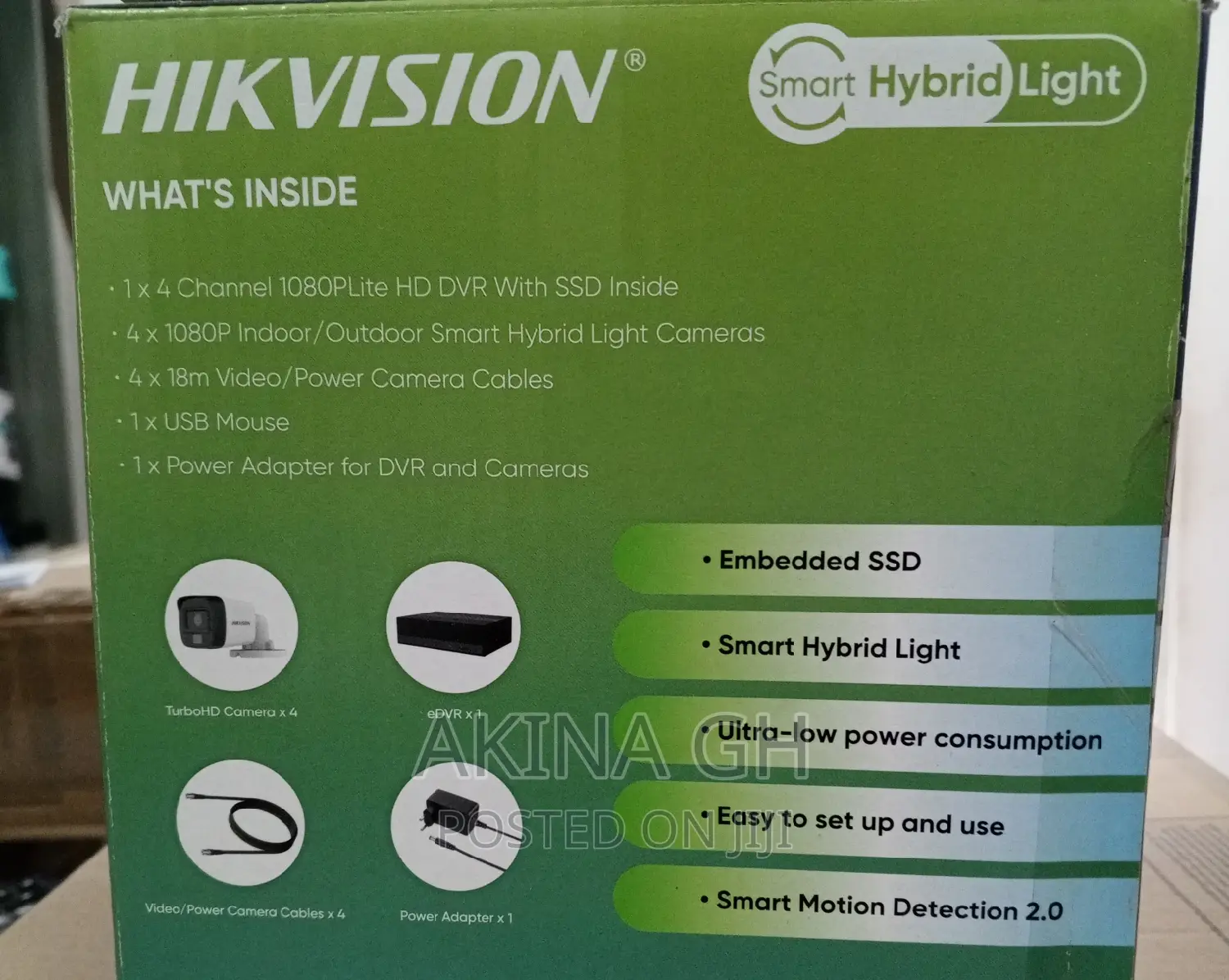 Hikvision Complete 4ch Color CCTV Camera Kit