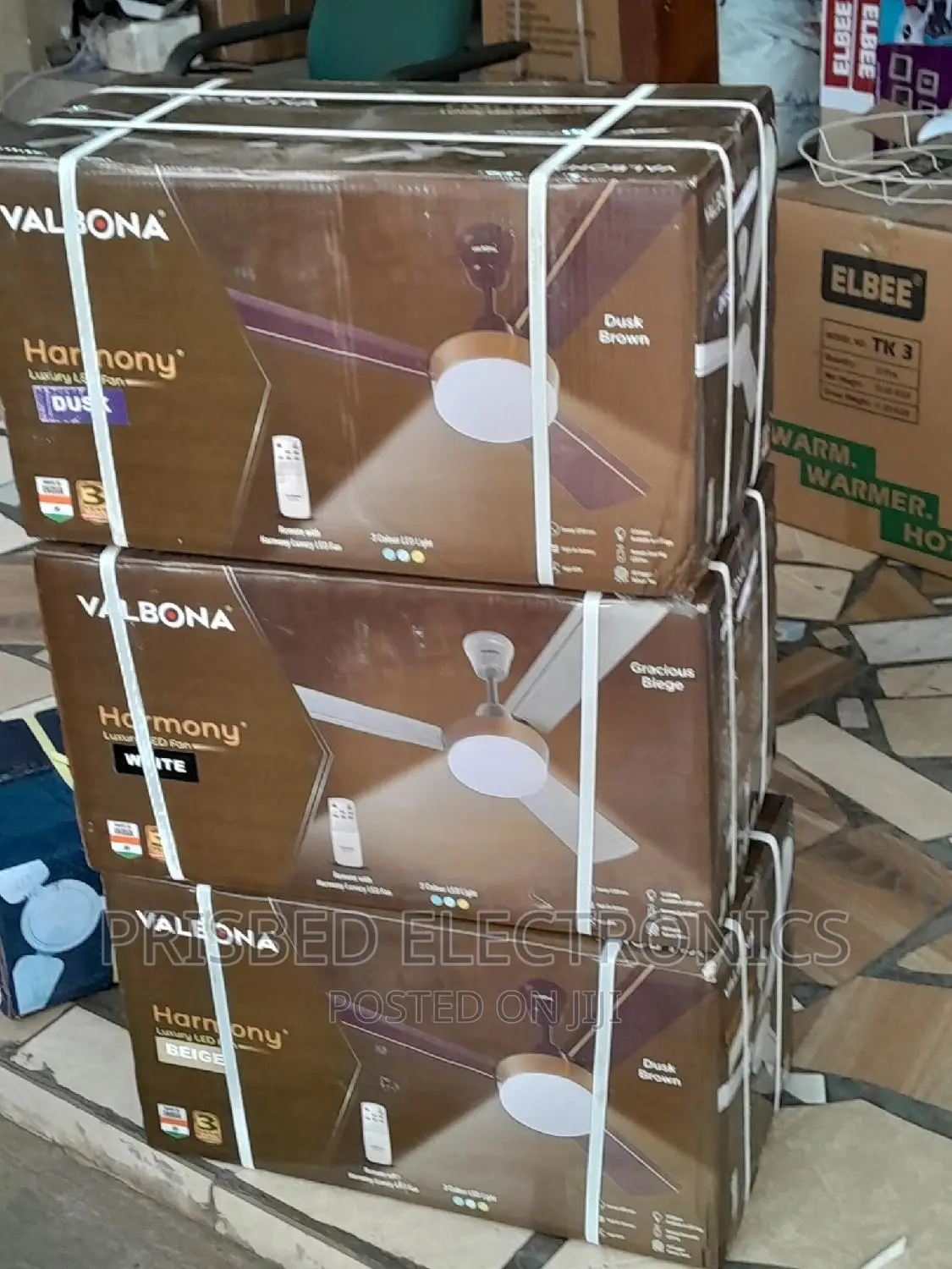 Valbona Design Ceiling Fan With Remote Control and Light 56"