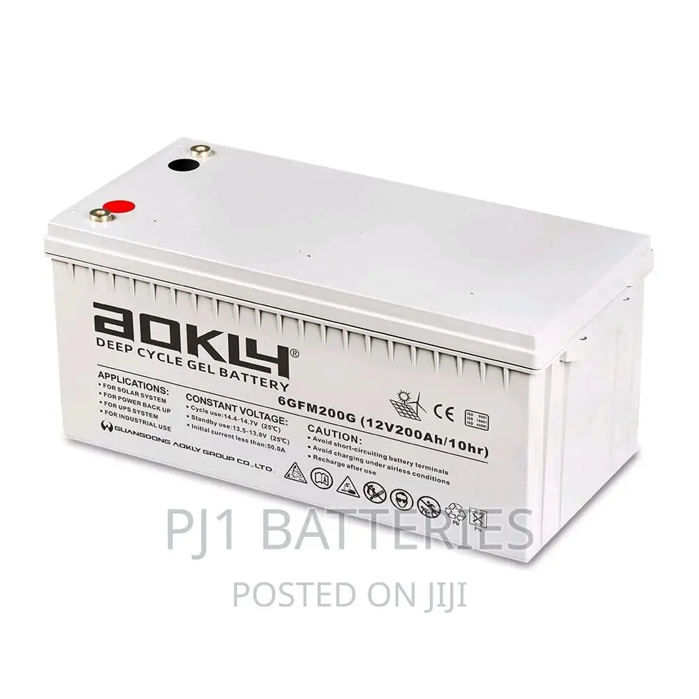 12 v 200 Ah Deep Cycle Gel Battery
