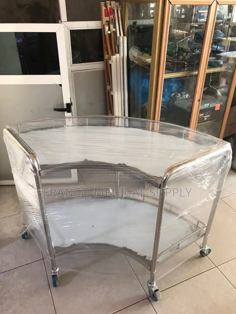 Half Moon Medical Trolley