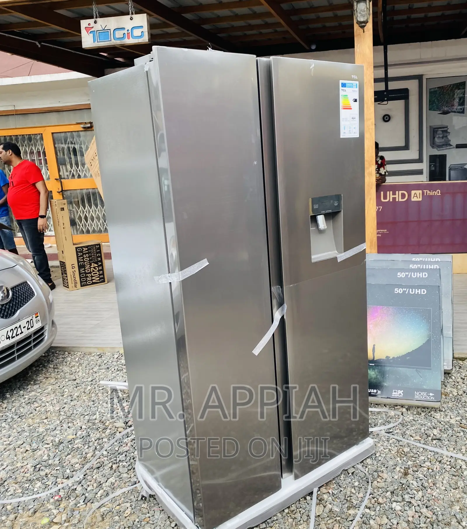 Fast Cooling TCL P520SBN Side by Side Electric Fridge.