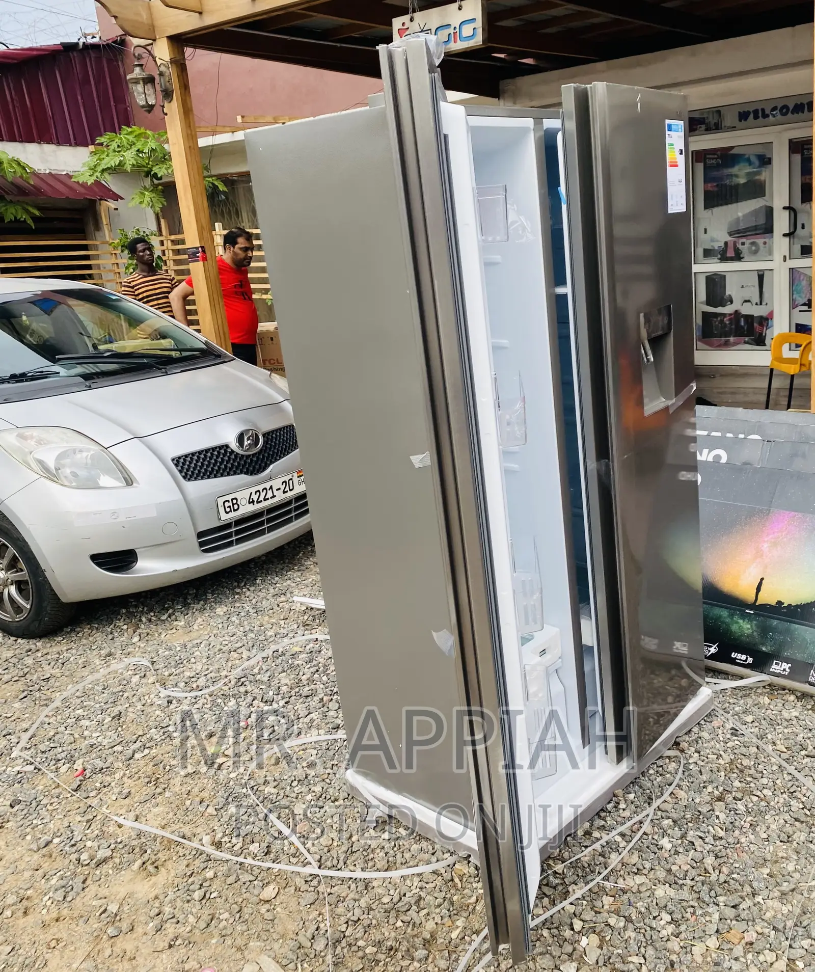 Purchase Classic TCL P520SBN Side by Side Electric Fridge.