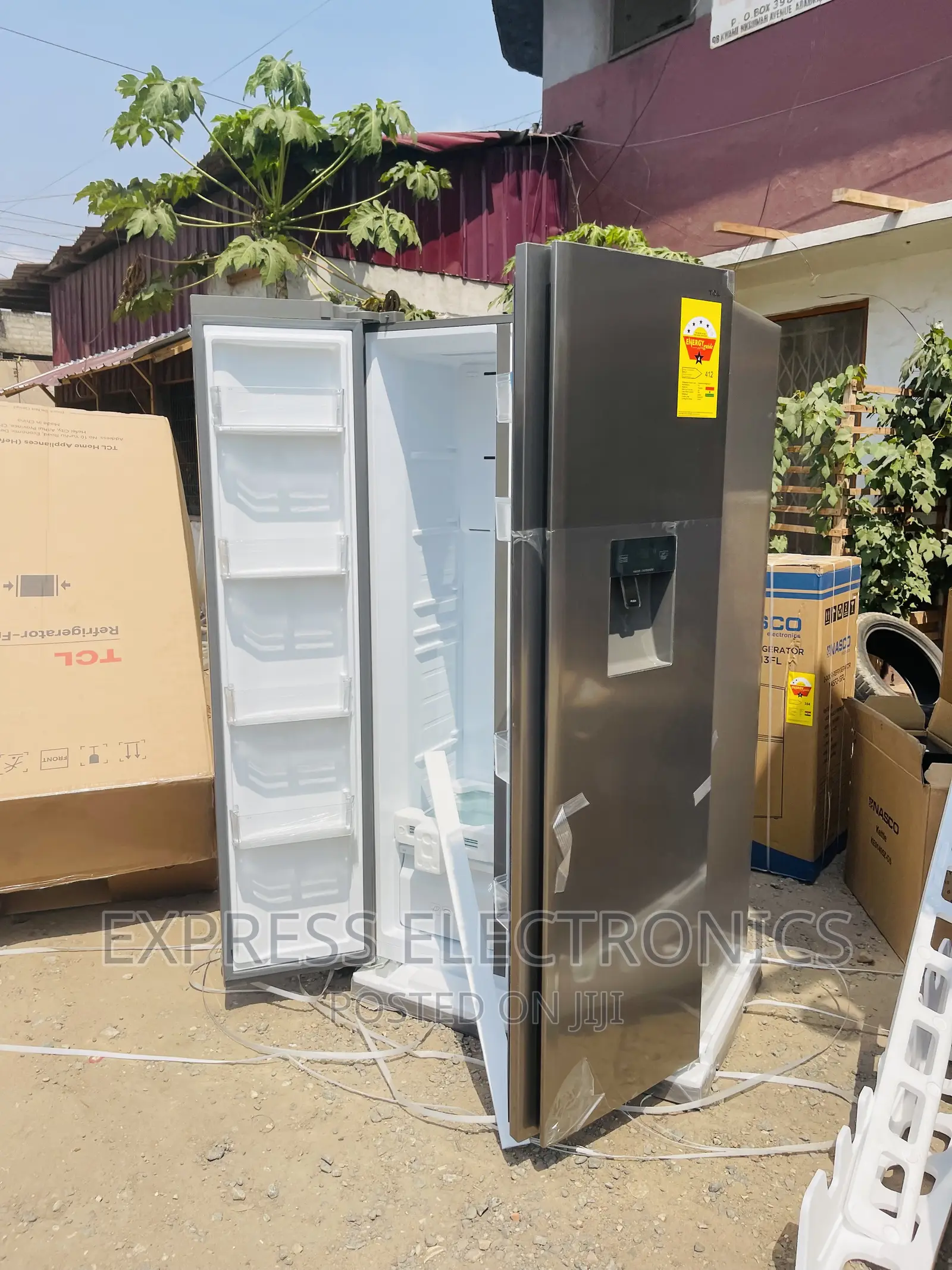Eco Friendly Fridge TCL-P520SBN Double Door