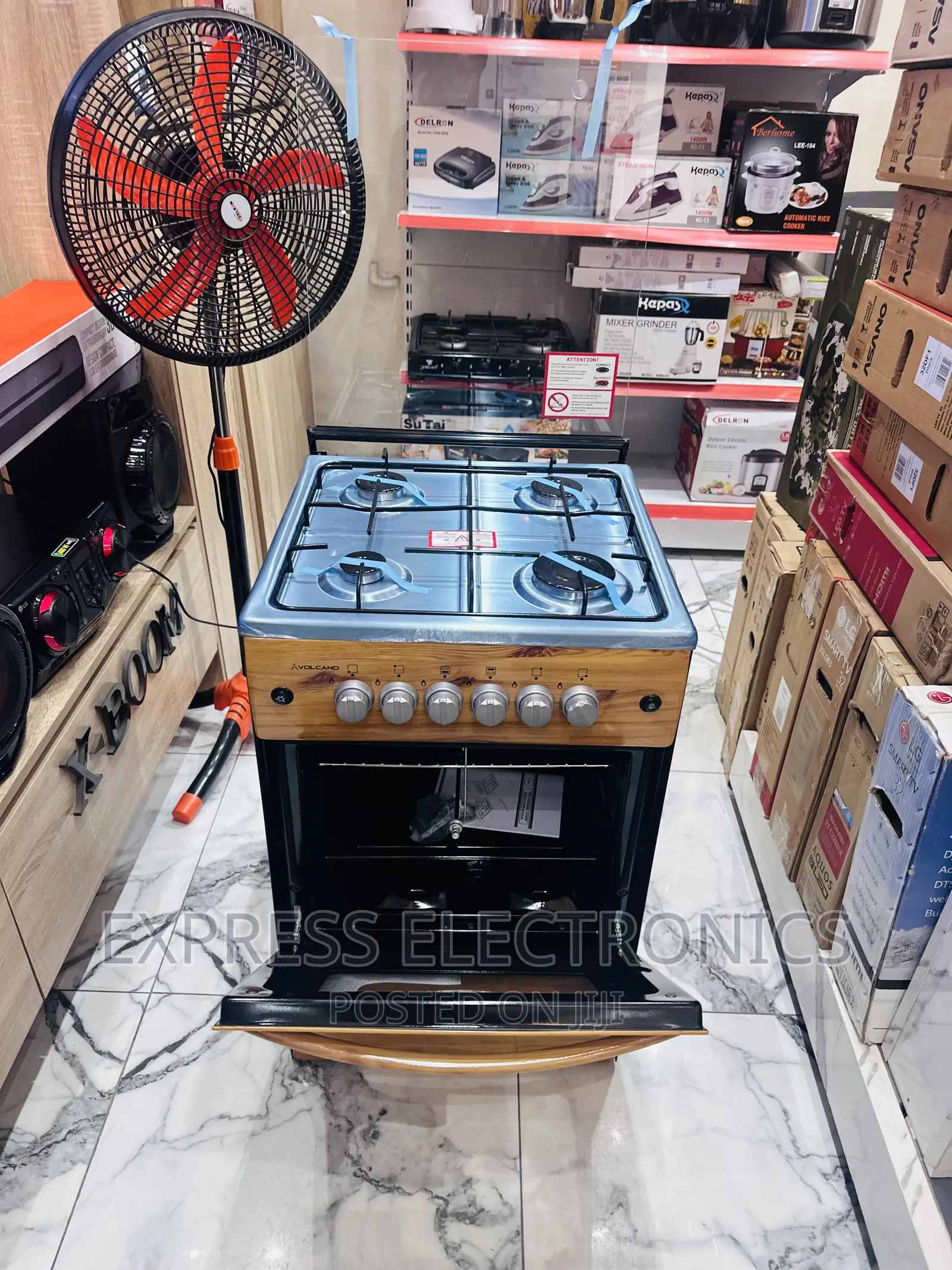 4burner Gas Cooker Oven Grill 50/50