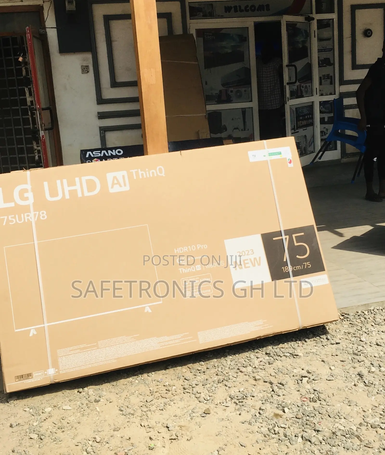 Electric Glossy LED UHD 75 Inches Smart Black Lg Tv