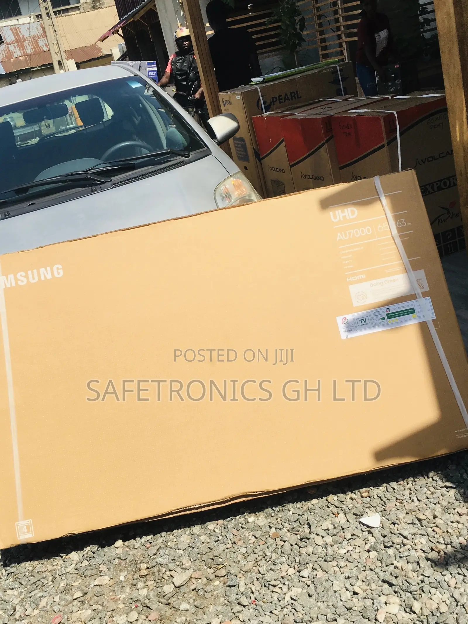 Smart Electric Black UHD AU70 65 Inche Samsung Glossy LED