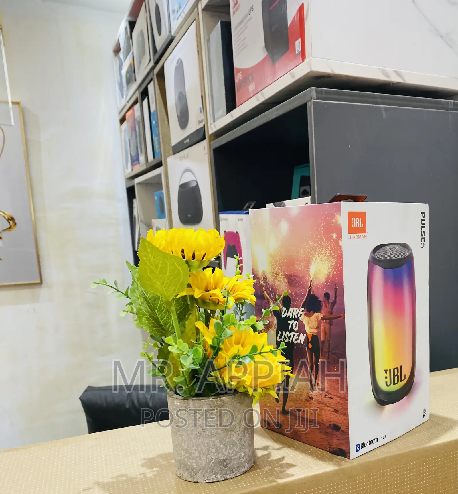 Authentic JBL Pulse 5 Portable Bluetooth Speaker(Rainbow).