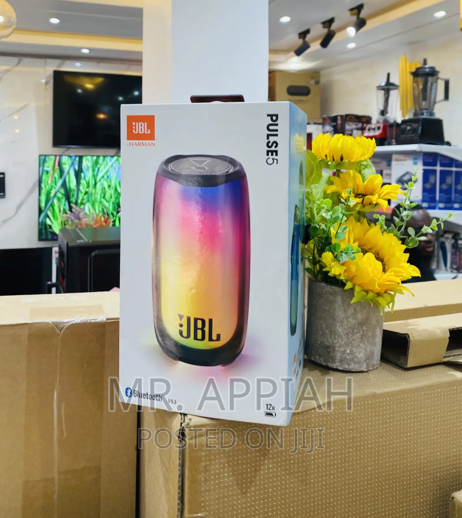 Long Lasting JBL Pulse 5 PortableBluetooth Speaker(Rainbow)