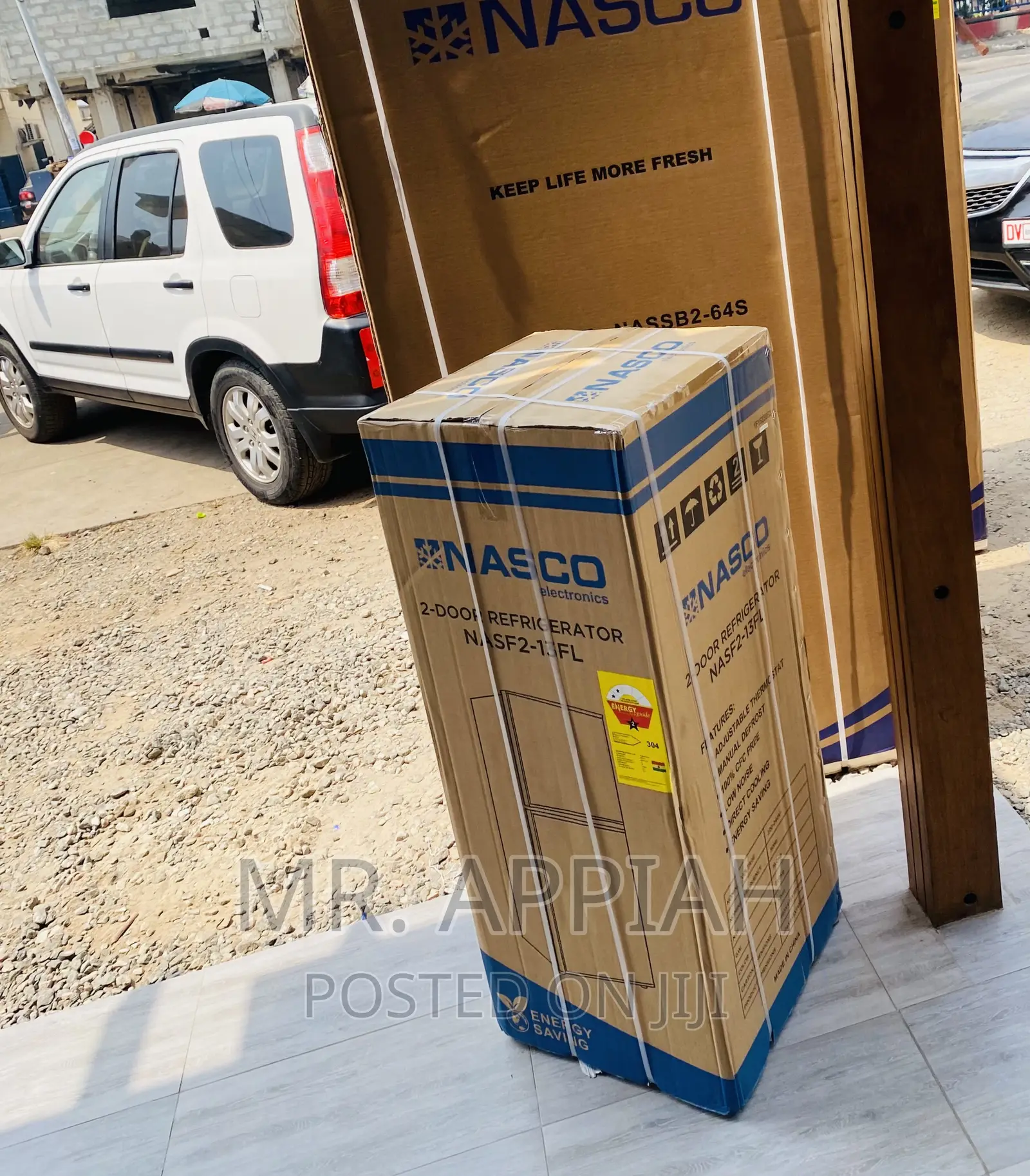 Newly in Stock Nasco Nasd2-13fl 2 Door Fridge(Silver).