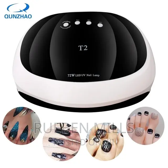 White and Black Sun T2 Two Hands Gel Polish Nails Dryer