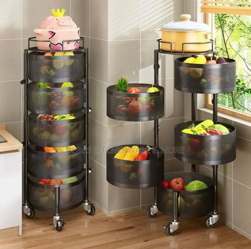 Kitchen Storage Rotating Rack