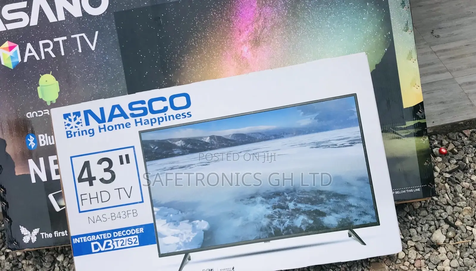 Nasco Digital Black Full HD 43 Inches Electric Glossy LED