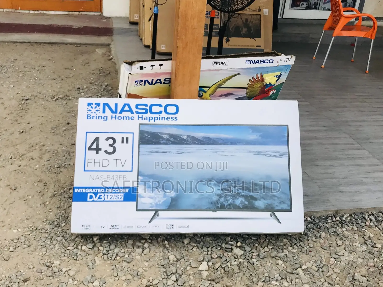 Full HD Black Glossy LED Nasco 43 Inches Electric Digital