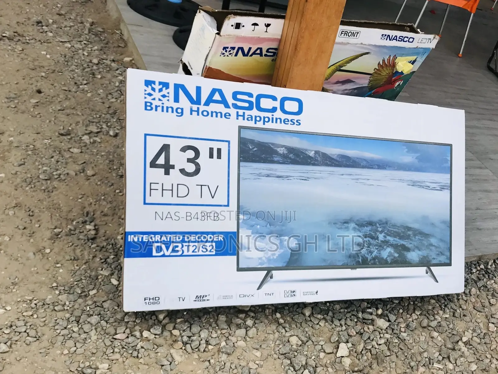 Full HD Black Glossy LED Nasco 43 Inches Electric Digital