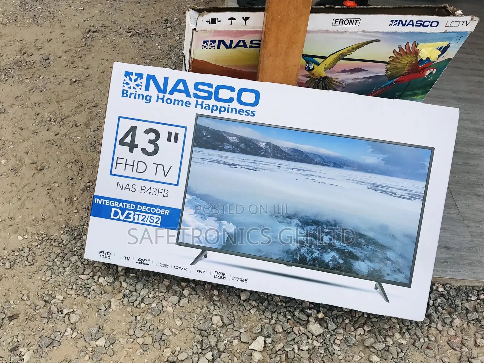 LED Glossy Full HD Electric Nasco Black 43 Inches Digital Tv