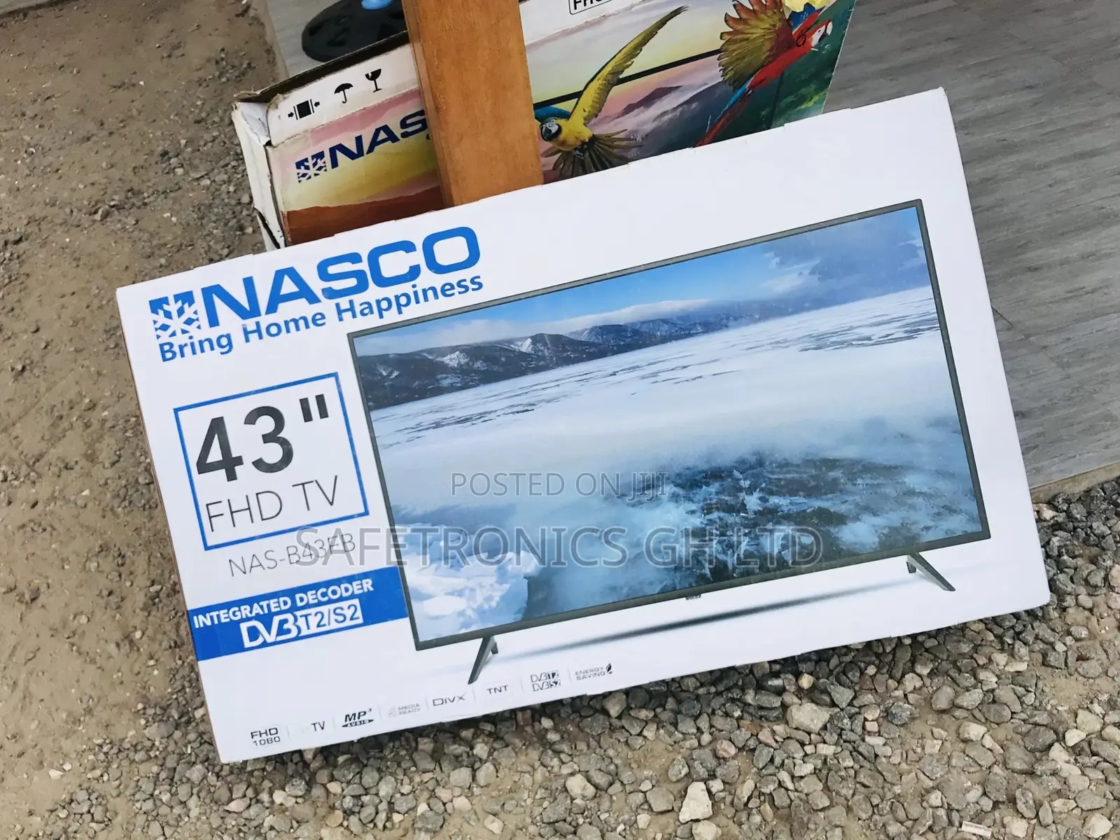 LED Glossy Full HD Electric Nasco Black 43 Inches Digital Tv