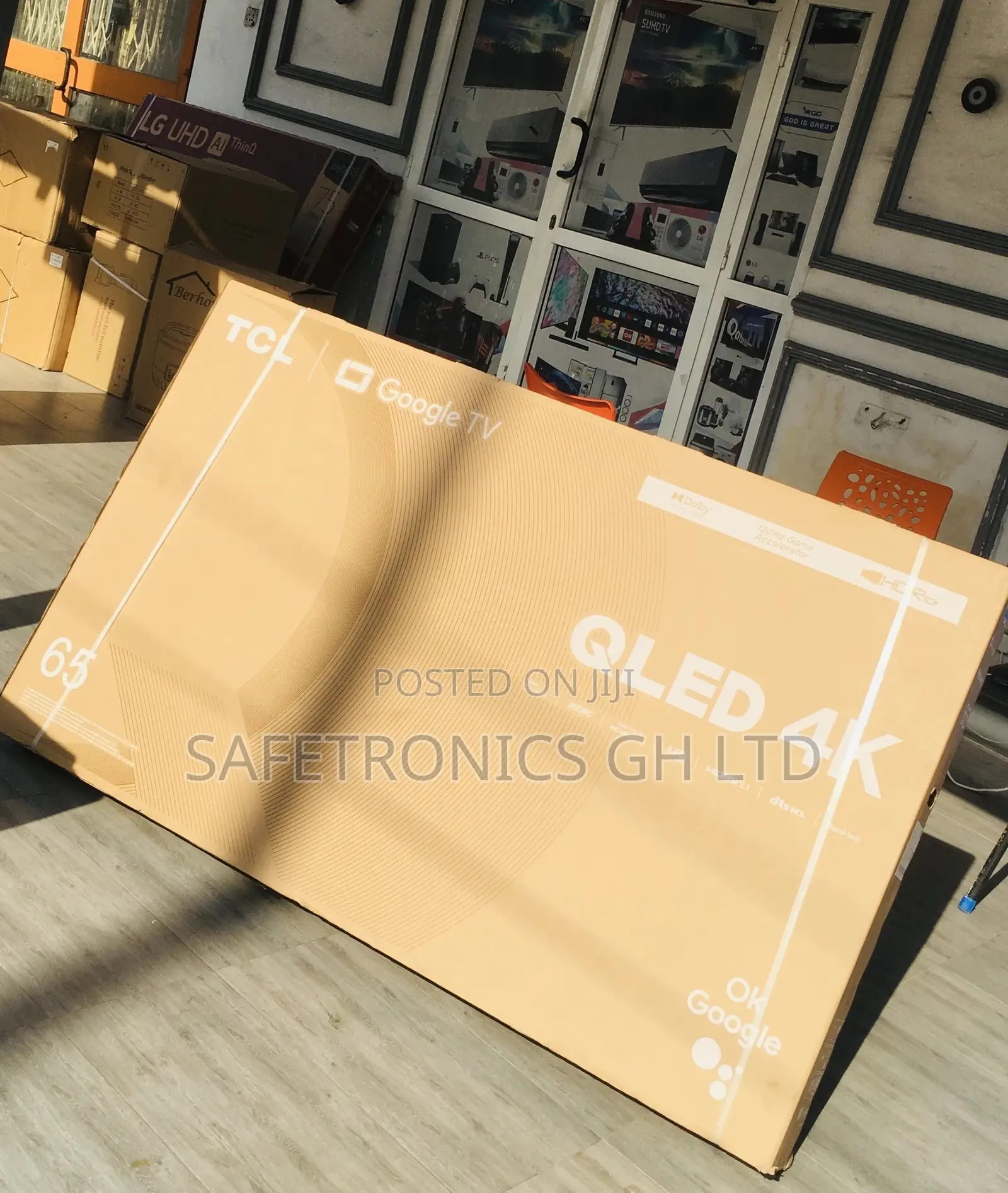 Black Smart Electric 65 Inches Glossy TCL QLED C635 Tv