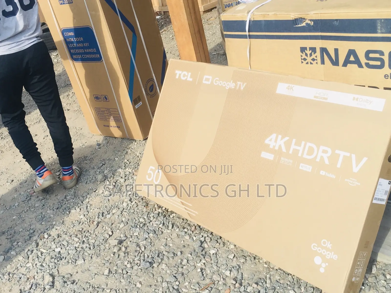Electric Glossy LED Smart 50 Inches P635 Black TCL Tv