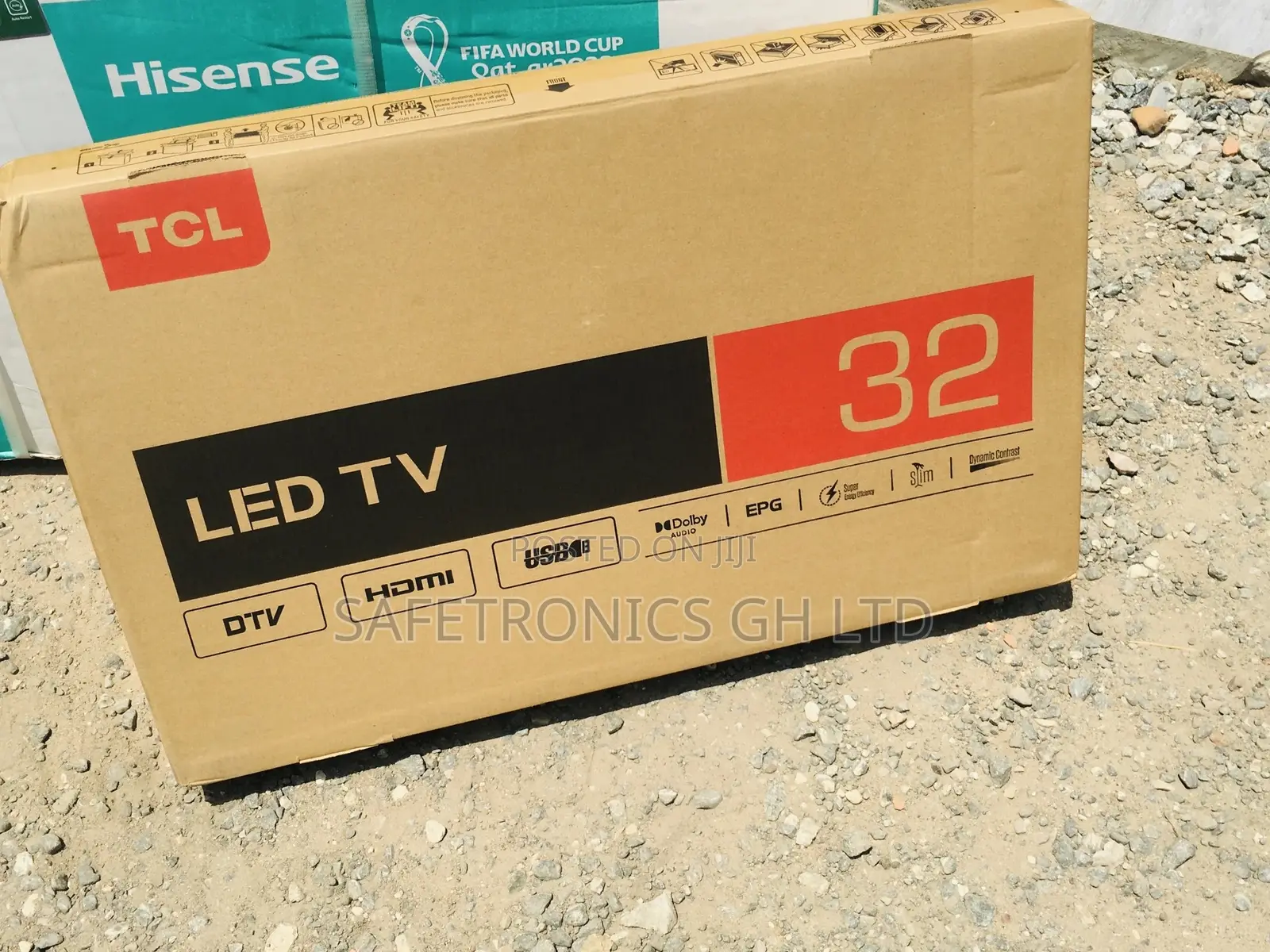 Black Electric 32 Inches Glossy LED HDR S5400 TCL Tv