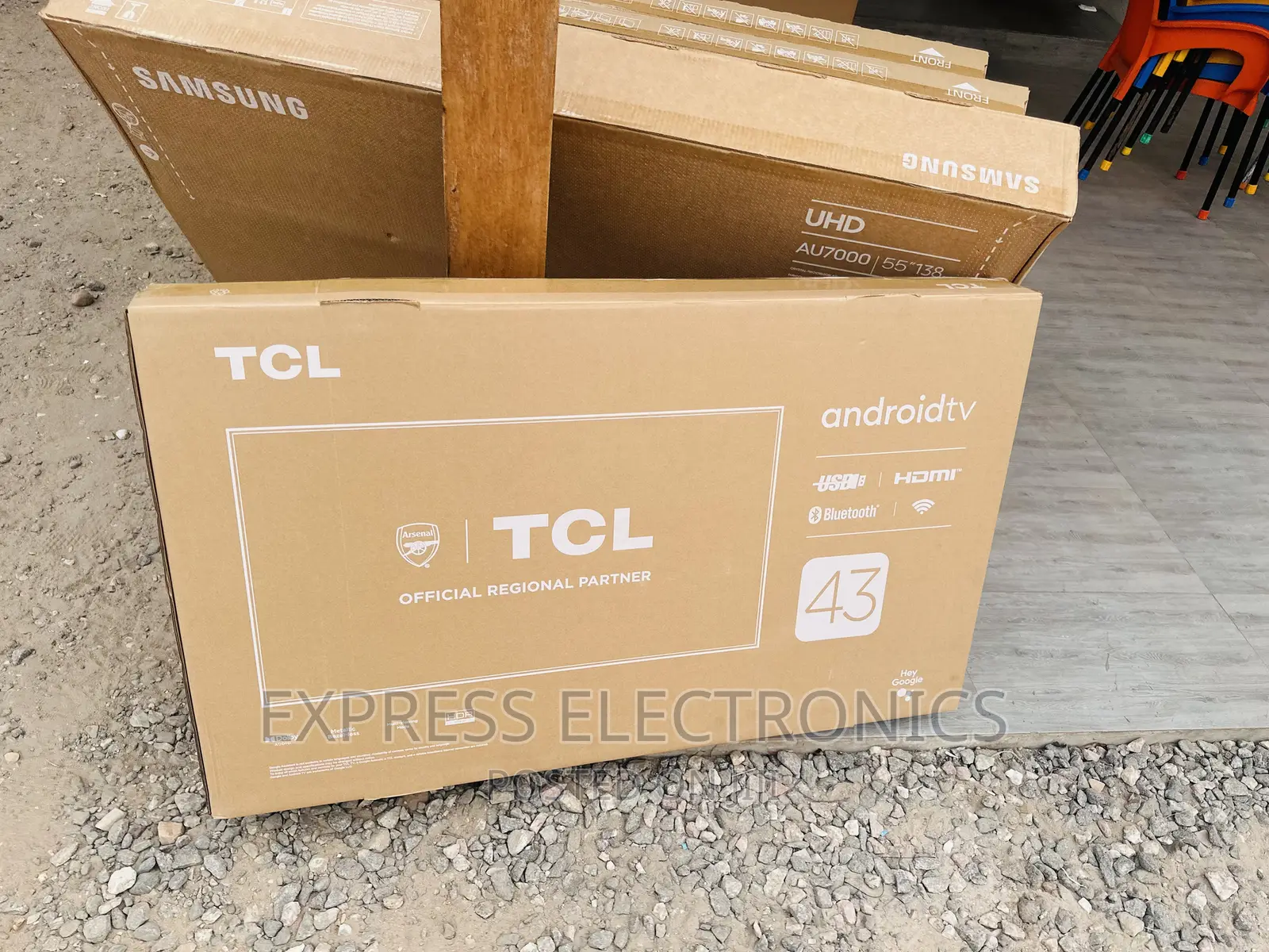Glossy Smart UHD Android  TCL 43”P635 Tv 