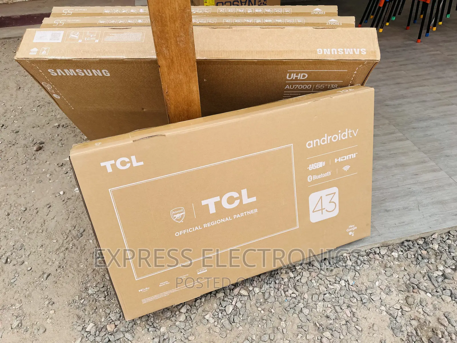 Glossy Smart UHD Android  TCL 43”P635 Tv 
