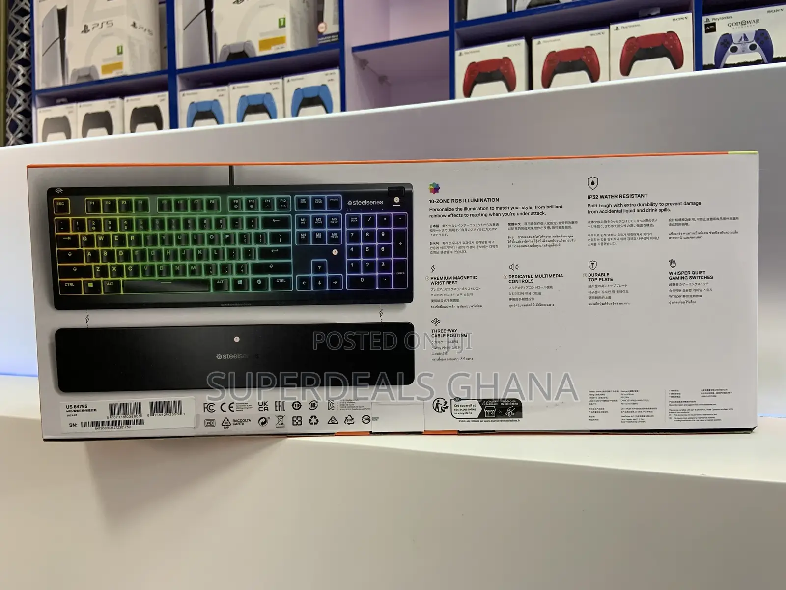 Steelseries Apex 3 RGB KEYBOARD