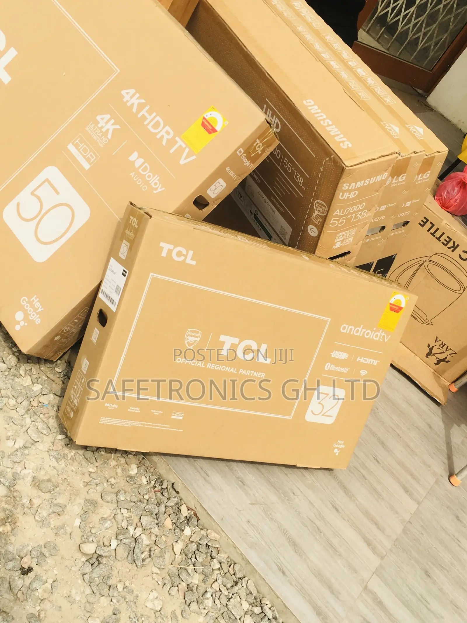 Black Electric 32 Inches Glossy LED S5400A TCL Full HD HDR