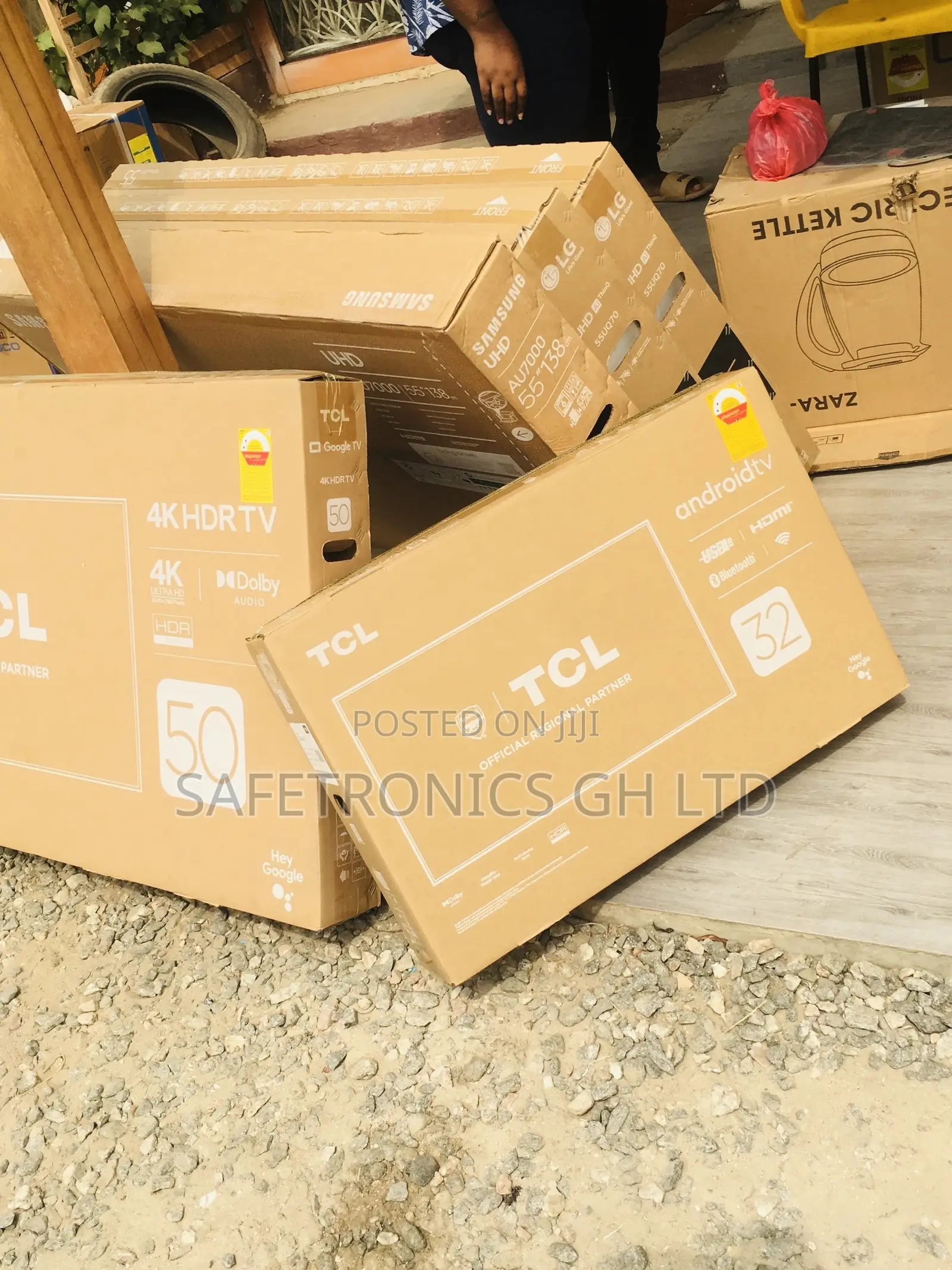Black Electric 32 Inches Glossy LED S5400A TCL Full HD HDR
